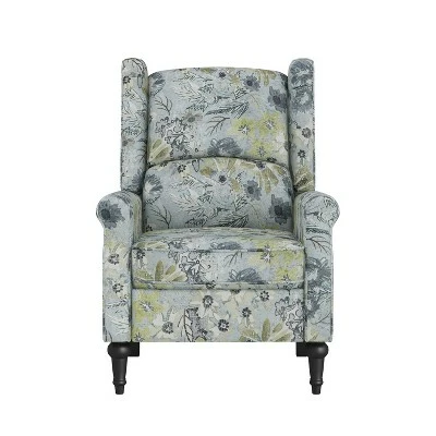 Best Sale 🧨 Ani Wingback Pushback Recliner Linen - ProLounger Floral Mist 🤩 12 Best Sale 🧨 Ani Wingback Pushback Recliner Linen - ProLounger Floral Mist 🤩 - Image 10