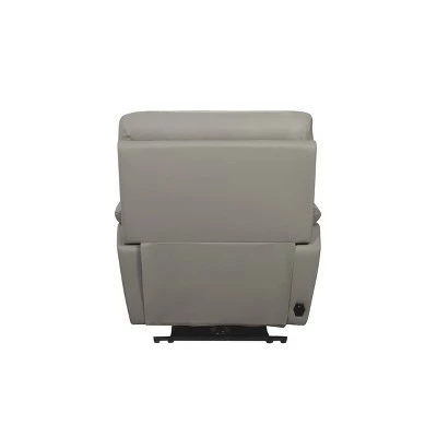 Promo π₯° Wilder Leather Power Recliner - Abbyson Living Gray π 6 Promo π₯° Wilder Leather Power Recliner - Abbyson Living Gray π - Image 4