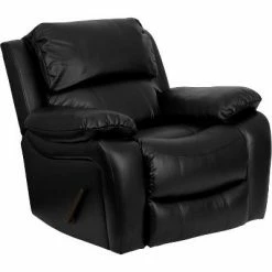 Deals ✔️ Leather Rocker Recliner - Riverstone Furniture Collection Brown ⭐ -Living Room Chairs Sales unnamed file 13785