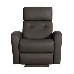 Best deal 😀 Lola Leather Power Recliner with Power Headrests Brown - Abbyson Living 🧨