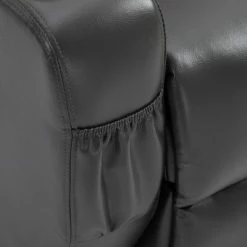 Promo 🎁 HomCom Electric Power Reclining Massage Sofa PU leather with 8-Point Vibration Waist Heating Side Storage USB Port 👍 -Living Room Chairs Sales unnamed file 13807