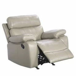 Brand new ✔️ Cortez Leather Recliner - Abbyson Living Beige 🔔 -Living Room Chairs Sales unnamed file 13853