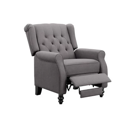 Cheapest 😍 Cami Fabric Pushback Recliner Gray - Abbyson Living 😉 5 Cheapest 😍 Cami Fabric Pushback Recliner Gray - Abbyson Living 😉 - Image 3
