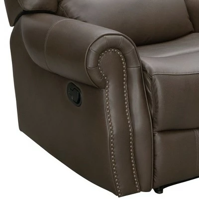 Hot Sale ✨ Woodland Recliner Dark Camel - Abbyson Living 😀 6 Hot Sale ✨ Woodland Recliner Dark Camel - Abbyson Living 😀 - Image 4