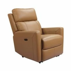 Coupon 🎁 Gwen Leather Power Recliner with Power Foot and Headrest - Abbyson Living Camel ⌛ -Living Room Chairs Sales unnamed file 13885