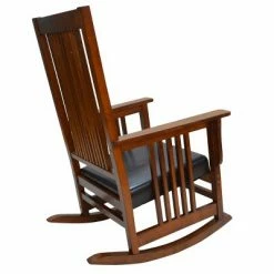 Discount ⌛ Carolina Cottage Thomas Mission Rocker - Chestnut - Carolina Chair and Table 🎁 -Living Room Chairs Sales unnamed file 13987