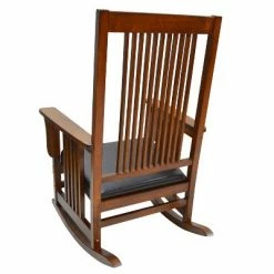 Discount ⌛ Carolina Cottage Thomas Mission Rocker - Chestnut - Carolina Chair and Table 🎁 -Living Room Chairs Sales unnamed file 13988
