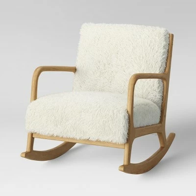 Deals 🎉 Esters Wood Armchair Sherpa White - Project 62™ 🎉 4 Deals 🎉 Esters Wood Armchair Sherpa White - Project 62™ 🎉 - Image 2