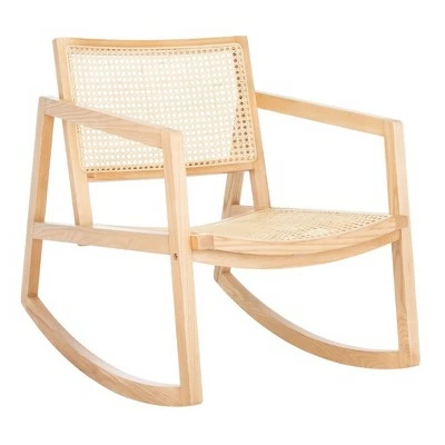 Brand new 😉 Perth Rattan Rocking Chair Natural - Safavieh ❤️ 4 Brand new 😉 Perth Rattan Rocking Chair Natural - Safavieh ❤️ - Image 2
