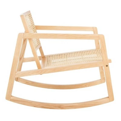 Brand new 😉 Perth Rattan Rocking Chair Natural - Safavieh ❤️ 5 Brand new 😉 Perth Rattan Rocking Chair Natural - Safavieh ❤️ - Image 3
