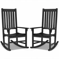 Best Sale 🛒 Costway 2PCS Wood Rocking Chair Porch Rocker High Back Garden Seat Indoor Outdoor 😉 23 Best Sale 🛒 Costway 2PCS Wood Rocking Chair Porch Rocker High Back Garden Seat Indoor Outdoor 😉 -Living Room Chairs Sales unnamed file 14094