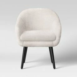 Best Sale ✨ Harwell Modern Arm Barrel Chair with Metal Legs - Project 62™ Gray/white 🎉 -Living Room Chairs Sales unnamed file 141
