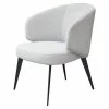 Flash Sale 🎁 Bosco Curved Accent Chair White/Black - Safavieh 🧨