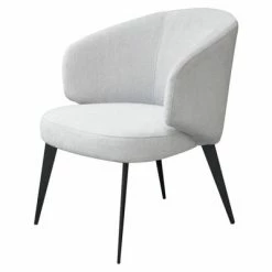 Flash Sale ๐ Bosco Curved Accent Chair White/Black - Safavieh ๐งจ