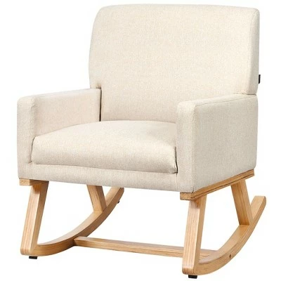 Best reviews of ๐งจ Costway Mid Century Fabric Rocking Chair Upholstered Accent Armchair Lounge Chair Beige/Gray โ๏ธ 7 Best reviews of ๐งจ Costway Mid Century Fabric Rocking Chair Upholstered Accent Armchair Lounge Chair Beige/Gray โ๏ธ - Image 5