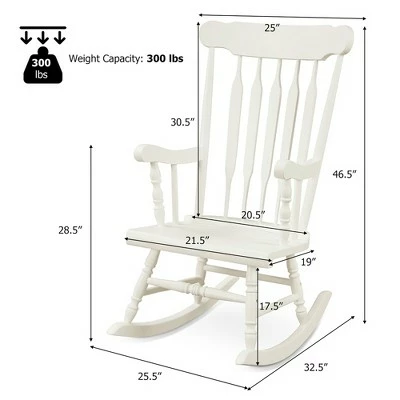 Best reviews of 🛒 Costway Solid Wood Rocking Chair Porch Rocker Indoor Outdoor Seat Glossy Finish WhiteCoffee 🎁 3 Best reviews of 🛒 Costway Solid Wood Rocking Chair Porch Rocker Indoor Outdoor Seat Glossy Finish WhiteCoffee 🎁