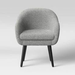 Best Sale ✨ Harwell Modern Arm Barrel Chair with Metal Legs - Project 62™ Gray/white 🎉 -Living Room Chairs Sales unnamed file 142