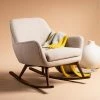 Best Sale 😀 Mack Mid-Century Rocking Chair Oatmeal - Safavieh 🛒 -Living Room Chairs Sales unnamed file 14209
