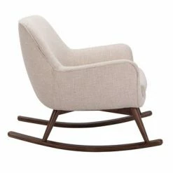 Best Sale 😀 Mack Mid-Century Rocking Chair Oatmeal - Safavieh 🛒 -Living Room Chairs Sales unnamed file 14211