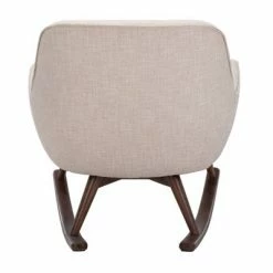 Best Sale 😀 Mack Mid-Century Rocking Chair Oatmeal - Safavieh 🛒 -Living Room Chairs Sales unnamed file 14212