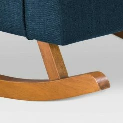 Hot Sale 👏 Boston Tufted Fabric Rocking Chair Navy Blue - CorLiving 🎁 -Living Room Chairs Sales unnamed file 14230