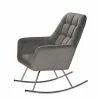 Wholesale 😉 Gift Mark Deluxe Adult Rocking Chair with Chrome Legs - Gray ✨ -Living Room Chairs Sales unnamed file 14245