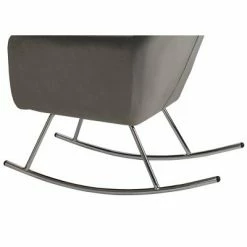 Wholesale 😉 Gift Mark Deluxe Adult Rocking Chair with Chrome Legs - Gray ✨ -Living Room Chairs Sales unnamed file 14247