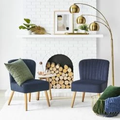 Best deal ✔️ Chelidon Velvet Slipper Chair - Opalhouse™ Green ⌛ -Living Room Chairs Sales unnamed file 14267