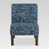 Outlet 😍 Burke Slipper Chair - Bandana Blue Floral - Threshold™ ⭐ -Living Room Chairs Sales unnamed file 14272