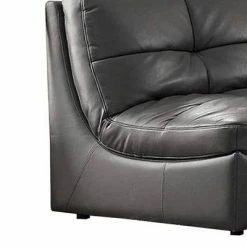 Best Pirce ✔️ Chair with Leatherette Upholstery and Tufted Details Black - Benzara ⌛ -Living Room Chairs Sales unnamed file 14295