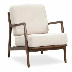 Best deal 😍 Sandra Lounge Chair - Poly & Bark Linen White 🔥 -Living Room Chairs Sales unnamed file 14323