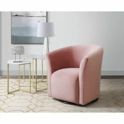 Cheapest ❤️ Cason Swivel Chair - Picket House Furnishings Blush Pink ⭐ -Living Room Chairs Sales unnamed file 14362