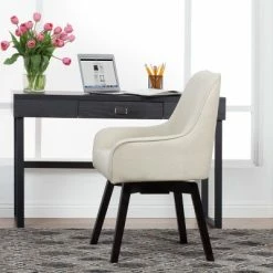 New ✔️ Studio Designs Home Spire Swivel Chair Medium Blue ❤️ -Living Room Chairs Sales unnamed file 14388