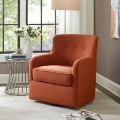 Flash Sale 🌟 Madison Park Findlay Swivel Chair Spice ✔️