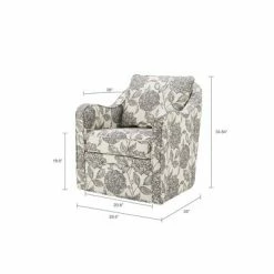 Promo 🎉 Madison Park Floral Swivel Accent Chair ❤️ -Living Room Chairs Sales unnamed file 14420