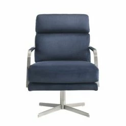 Promo 🥰 Garrett Mid Century Swivel Accent Chair - Picket House Furnishings Blue ⌛ -Living Room Chairs Sales unnamed file 14432