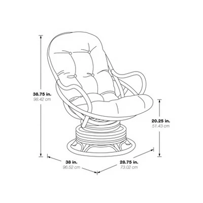 Hot Sale 👍 Kauai Rattan Swivel Rocker Chair - OSP Home Furnishings Red ✔️ 9 Hot Sale 👍 Kauai Rattan Swivel Rocker Chair - OSP Home Furnishings Red ✔️ - Image 7