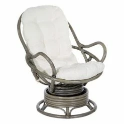 Discount ❤️ Tahiti Rattan Swivel Rocker Chair - OSP Home Furnishings White ✨ -Living Room Chairs Sales unnamed file 14514