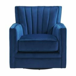 Deals 😀 Lawson Swivel Chair - Picket House Furnishings Cobalt 👏 -Living Room Chairs Sales unnamed file 14525