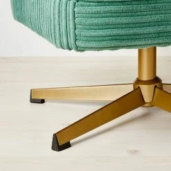 Best reviews of 😉 Opalhouse Designed With Jungalow Spaulding Channel Velvet Accent Swivel Chair with Brass Base Green - Opalhouse™ designed with Jungalow™ 🔔 -Living Room Chairs Sales unnamed file 14556