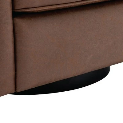 Hot Sale โจ eLuxury Modern Swivel Faux Leather Accent Chair ๐ 4 Hot Sale โจ eLuxury Modern Swivel Faux Leather Accent Chair ๐ - Image 2