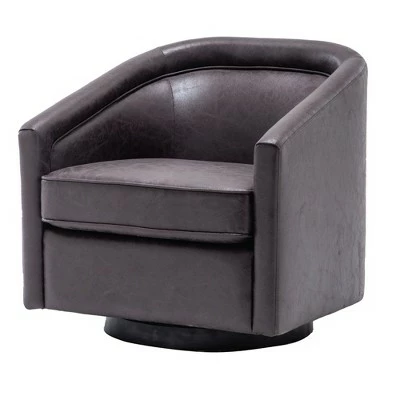 Hot Sale โจ eLuxury Modern Swivel Faux Leather Accent Chair ๐ 8 Hot Sale โจ eLuxury Modern Swivel Faux Leather Accent Chair ๐ - Image 6