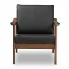 Top 10 ⭐ Venza Mid Century Modern Walnut Wood Faux Leather Lounge Chair Black - Baxton Studio 🤩 -Living Room Chairs Sales unnamed file 1458