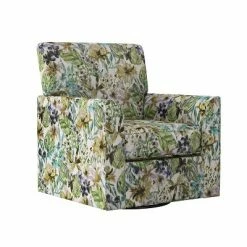 Flash Sale 😍 Pascal Modern Half Round Arm Swivel Club Chair Velvet - Handy Living Navy 🔥