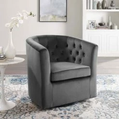 Cheapest 🛒 Prospect Tufted Performance Velvet Swivel Armchair - Modway Emerald 🔔 -Living Room Chairs Sales unnamed file 14639
