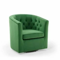 Cheapest 🛒 Prospect Tufted Performance Velvet Swivel Armchair - Modway Emerald 🔔 -Living Room Chairs Sales unnamed file 14642