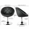 Cheapest 🧨 Costway Set of 2 Swivel Bar Stools Height Adjustable Round Tufted Back Bar Chairs Black 😍 -Living Room Chairs Sales unnamed file 14647