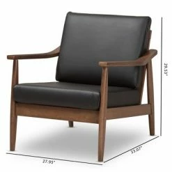 Top 10 ⭐ Venza Mid Century Modern Walnut Wood Faux Leather Lounge Chair Black - Baxton Studio 🤩 17 Top 10 ⭐ Venza Mid Century Modern Walnut Wood Faux Leather Lounge Chair Black - Baxton Studio 🤩 -Living Room Chairs Sales unnamed file 1465
