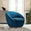 Best reviews of 👏 Yves Velvet Swivel Round Accent Chair - Armen Living Gray ✔️