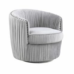 Best Sale 👍 Lazy Days Swivel Accent Chair Gray - Treasure Trove Accents ❤️ -Living Room Chairs Sales unnamed file 14677